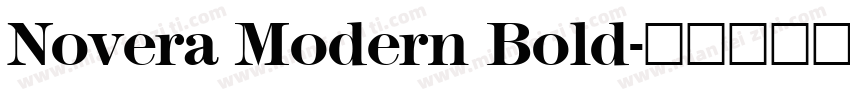 Novera Modern Bold字体转换